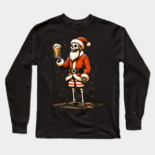 Skeleton Santa Long Sleeve T-Shirt